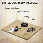 The Original Battle Grid Game Board - 23x27 - Dungeons and Dragons Set - Dry Erase Square & Hex RPG Miniatures Mat - DnD 5th Edition Table Top Role Playing Dice Map - D&D Wizards of the Coast