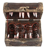 Forged Dice Co Mimic Chest Dice Storage Box - Container Holds up to 5 Sets of Polyhedral Dice or 35 Individual Dice - Fits Polyhedral Metal Dice D&D Miniatures and Dungeons and Dragons Accessories