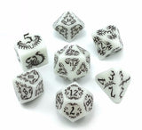 Jumbo Dark Elves Glowing Dice Set