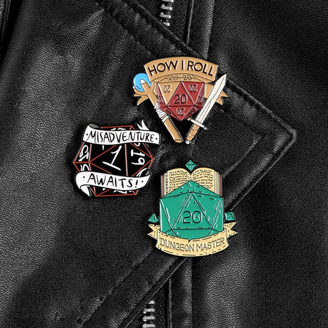 Tabletop 3 Pack Enamel Pins - The Modern Lich