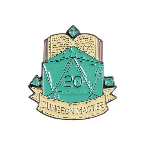 Dungeon Master D20 Enamel Pin - The Modern Lich