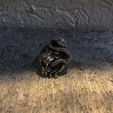 Lion and Snake Stainless Steel Ring