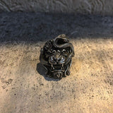 Lion and Snake Stainless Steel Ring