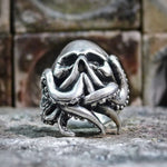 Kraken Skull Stainless Steel Ring
