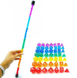 7 Set  Rainbow Gem Mini Wand