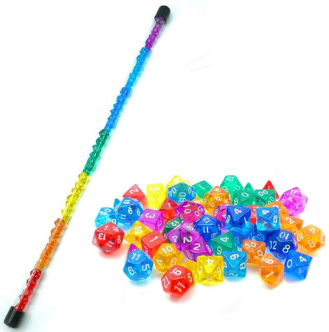 7 Set  Rainbow Gem Mini Wand