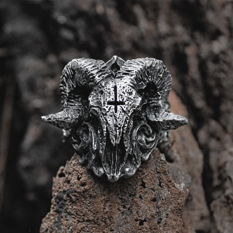 Orcus Titanium Steel Ring - The Modern Lich